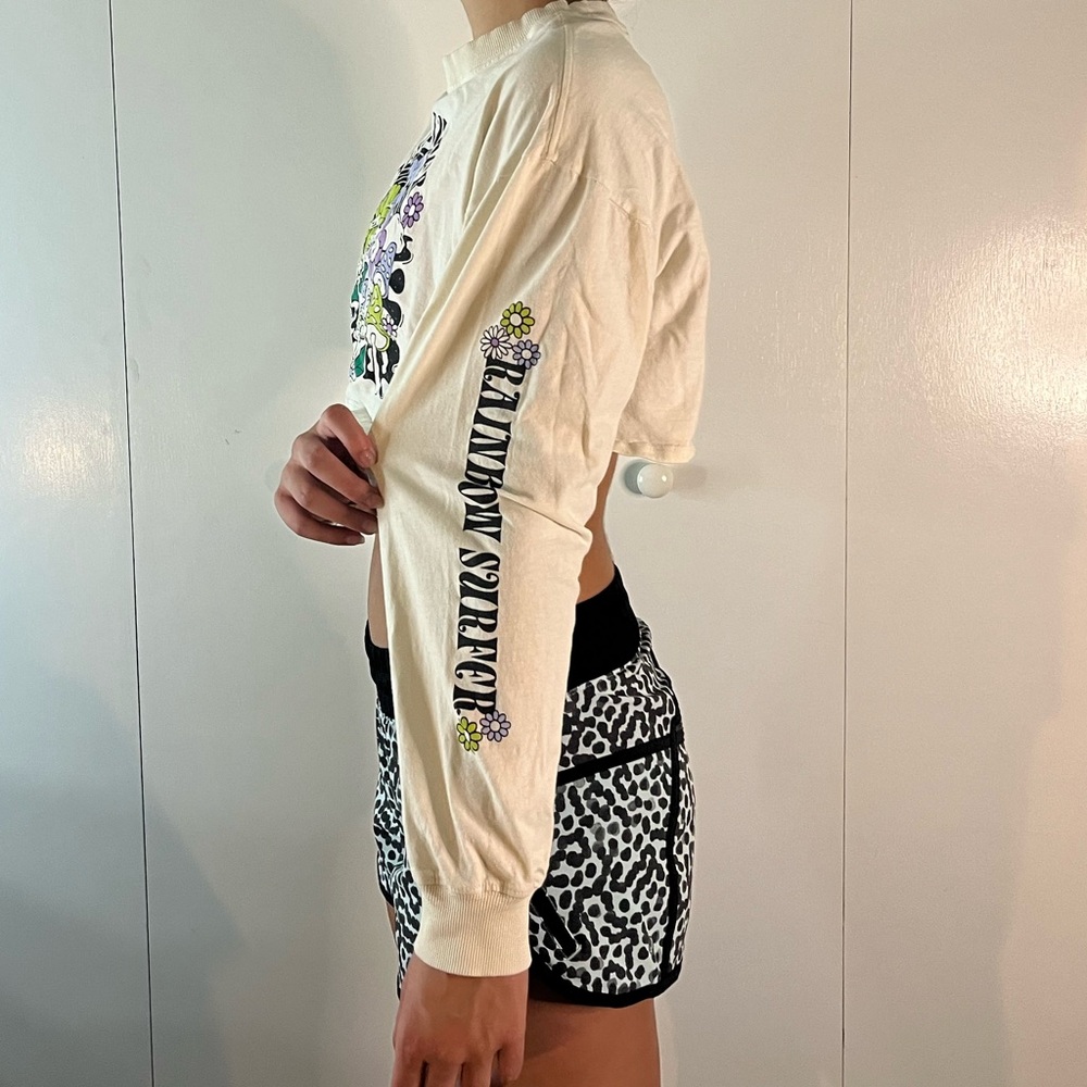 Cute Cream Long Sleeve Crop- H&M